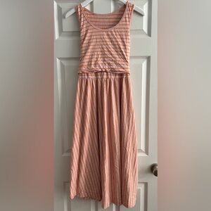 Latched Mama Striped Nursing Dress
